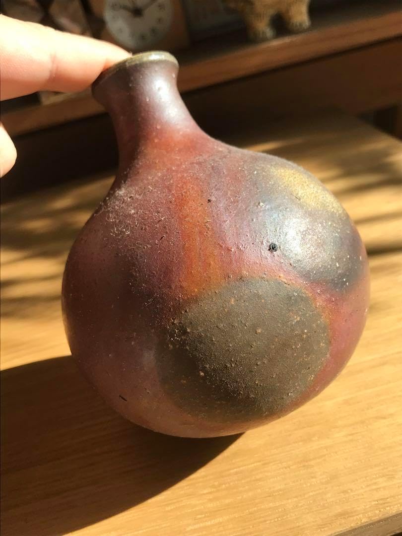 備前焼　徳利　作家もの　起き上がり小法師　　器　焼き物 備前焼 徳利 作家もの 起き上がり小法師 器 焼き物 Japan